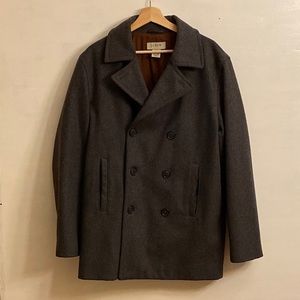 Classic J. Crew Gray Peacoat. Size: M.